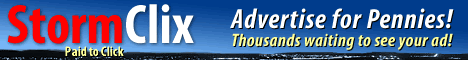 Stormpay.com Advertise for Pennies! Free Auction! Sign Up Today!