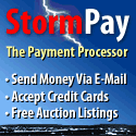 Stormpay.com Send money! Free Auction! Sign Up Today!