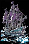 Ice Ship Black Light Poster