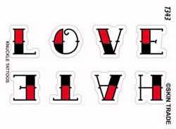 Love Tatoos on Love Hate Tattoo Rv T343